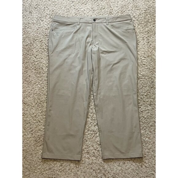 Lululemon Men's ABC Classic Khaki Pant Size 38 x 26.5 EUC See Measurement - Picture 1 of 8